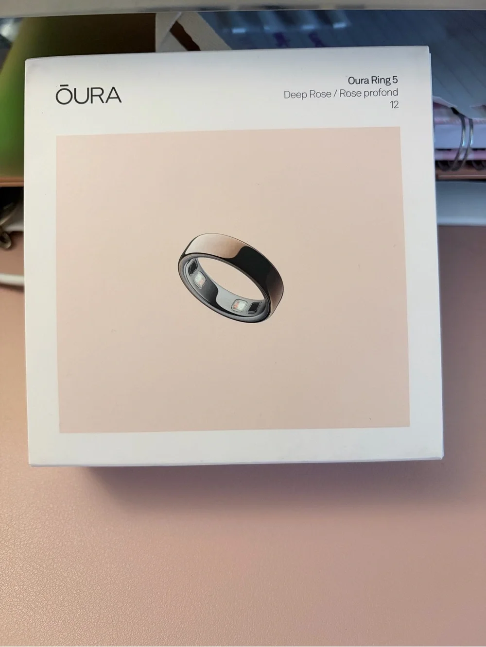 Oura Ring 5 - Deep Rose Size 12